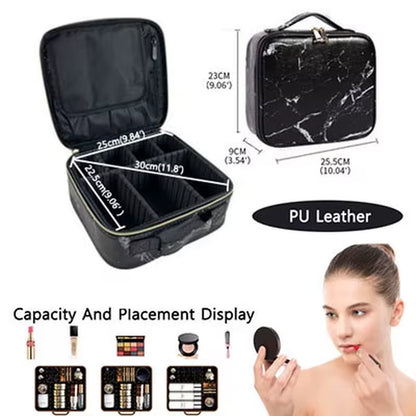 Portable Makeup Case Professional Box Estuche Para Maquillaje Makeup Organizer Bag Waterproof Women'S Cosmetic Bag for Travel