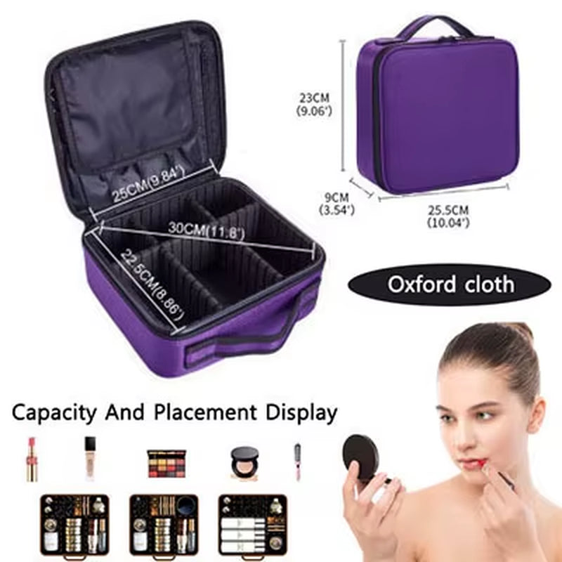 Portable Makeup Case Professional Box Estuche Para Maquillaje Makeup Organizer Bag Waterproof Women'S Cosmetic Bag for Travel